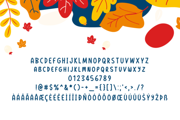Winsome Autumn Font Poster 5