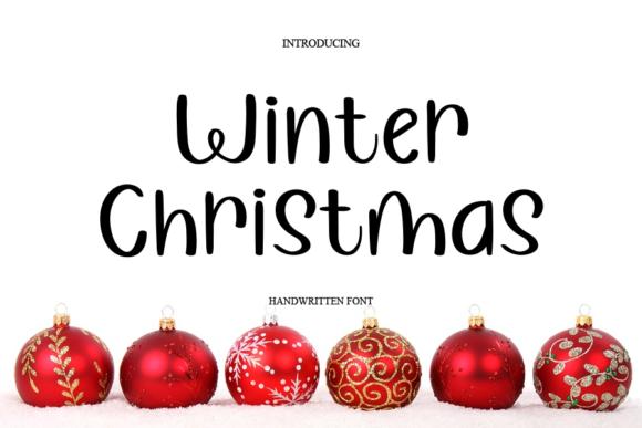 Winter Christmas Font Poster 1