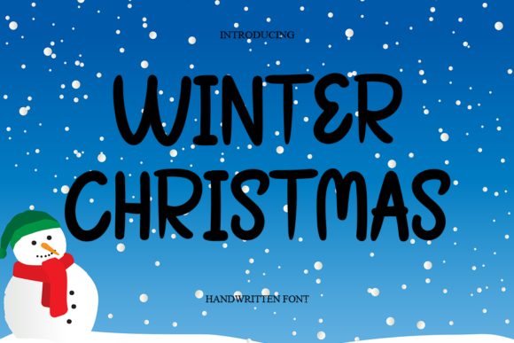 Winter Christmas Font Poster 1