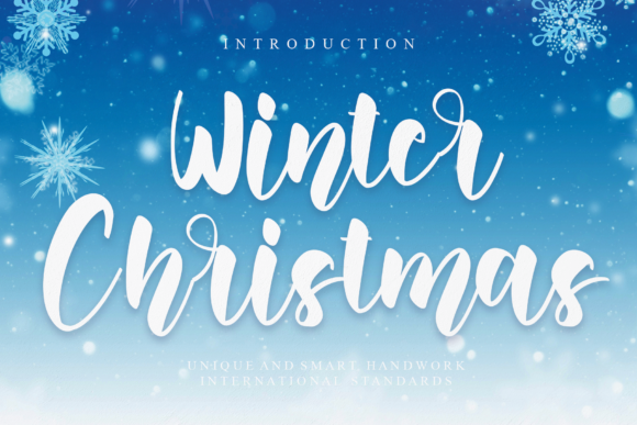 Winter Christmas Font Winter Christmas Font Poster 1