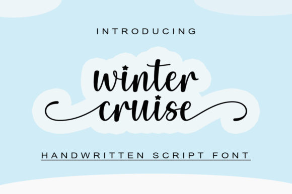 Winter Cruise Font Poster 1