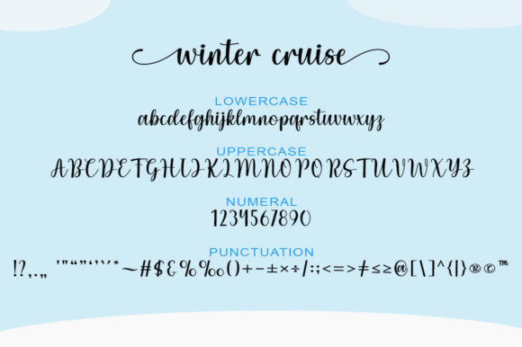 Winter Cruise Font Poster 5