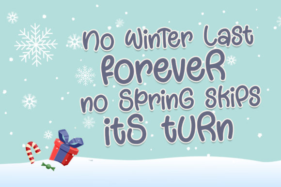 Winter Feast Font Poster 2