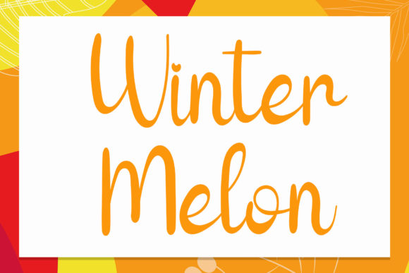 Winter Melon Font Poster 1