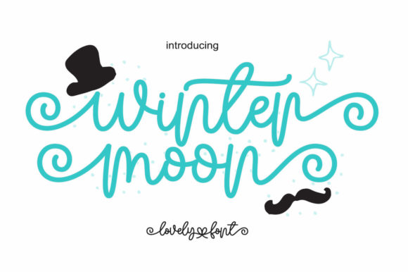 Winter Moon Font Poster 1