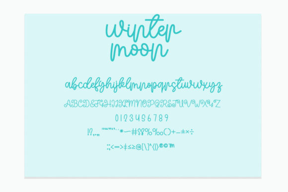 Winter Moon Font Poster 5