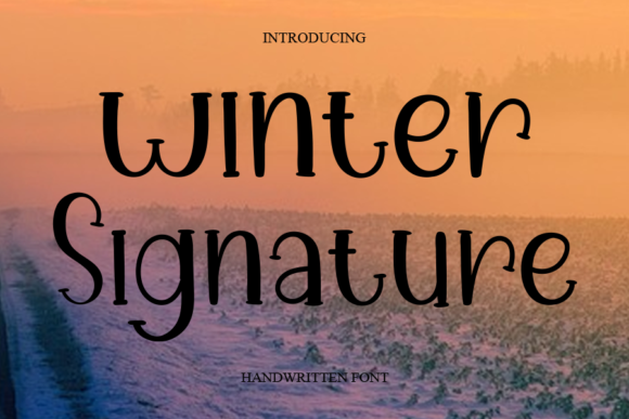 Winter Signature Font