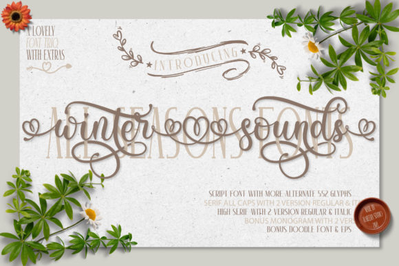 Winter Sounds Font Poster 1
