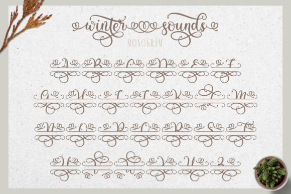 Winter Sounds Font Poster 11