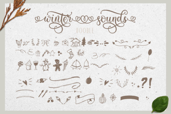Winter Sounds Font Poster 12