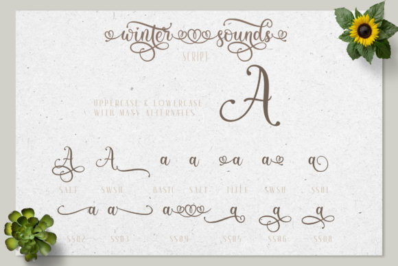 Winter Sounds Font Poster 5