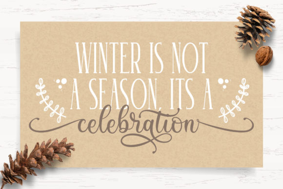 Winter Sounds Font Poster 6