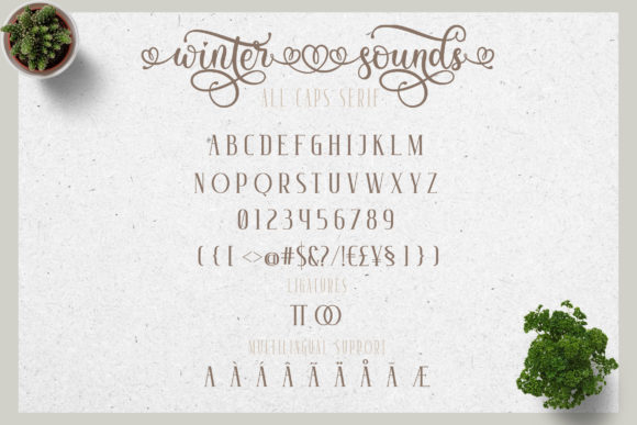 Winter Sounds Font Poster 7