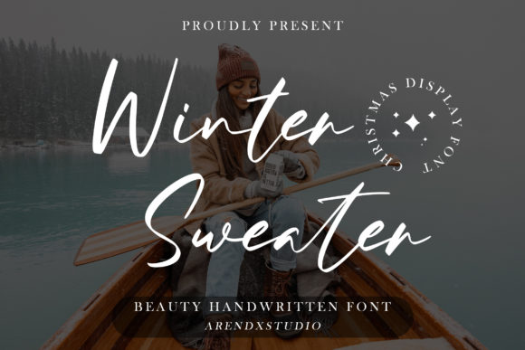 Winter Sweater Font Poster 1