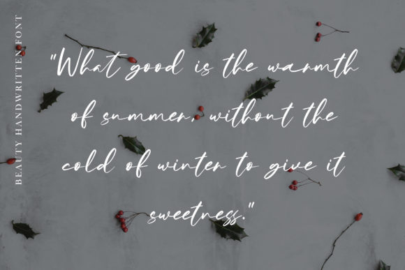 Winter Sweater Font Poster 2