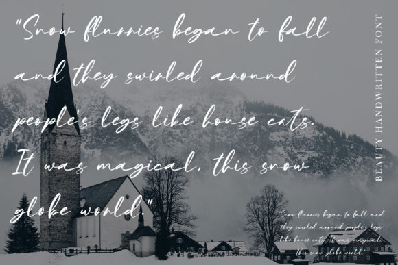 Winter Sweater Font Poster 4
