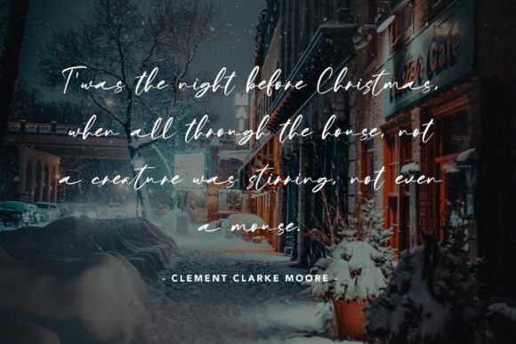 Winter Sweater Font Poster 8