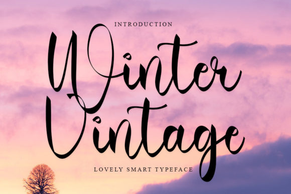Winter Vintage Font Poster 1