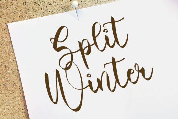 Winter Vintage Font Poster 3