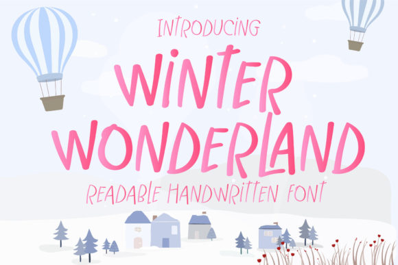 Winter Wonderland Font Poster 1