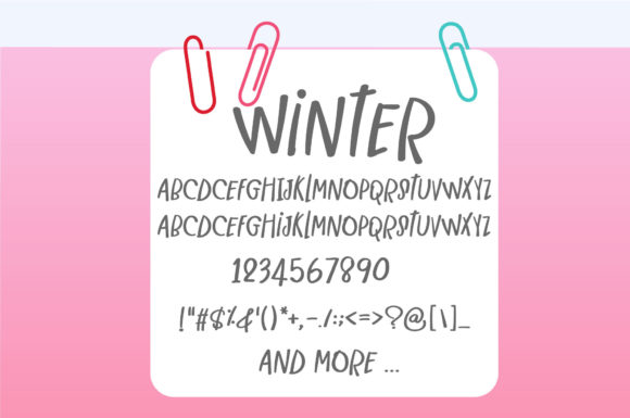Winter Wonderland Font Poster 13