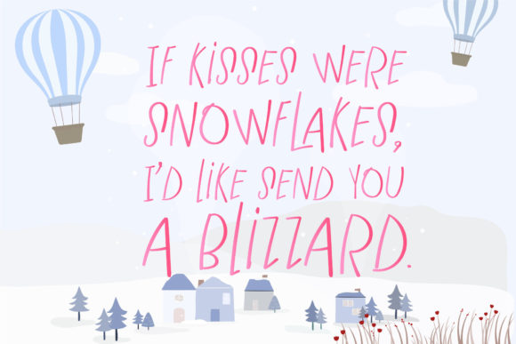Winter Wonderland Font Poster 3