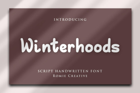 Winterhoods Font Poster 1