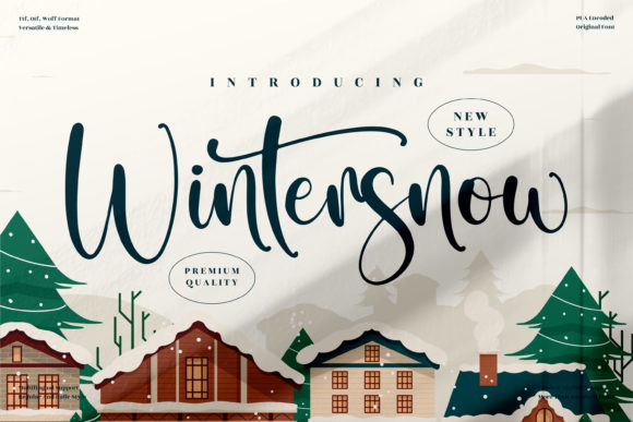 Wintersnow Font Poster 1