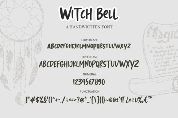 Witch Bell Font Poster 9