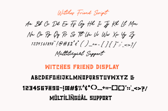 Witches Friend Duo Font Poster 2