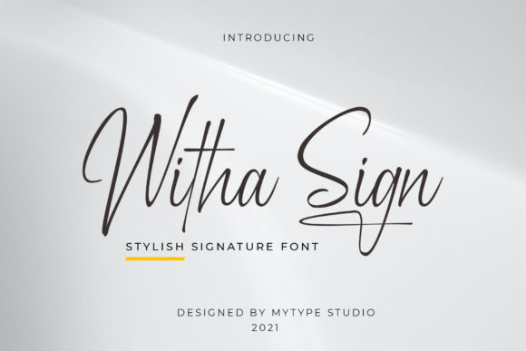 Witha Sign Font Poster 1
