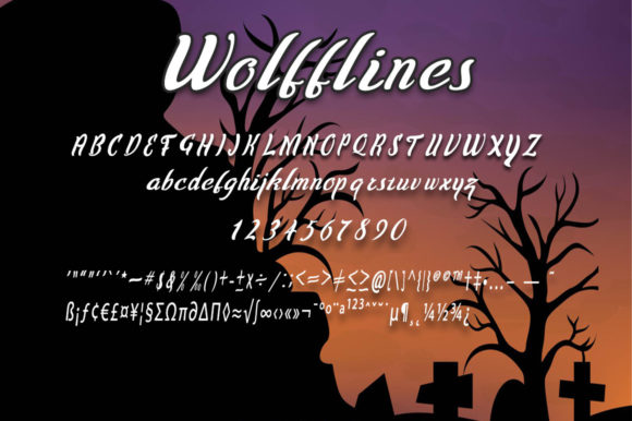 Wolfflines Font Poster 5