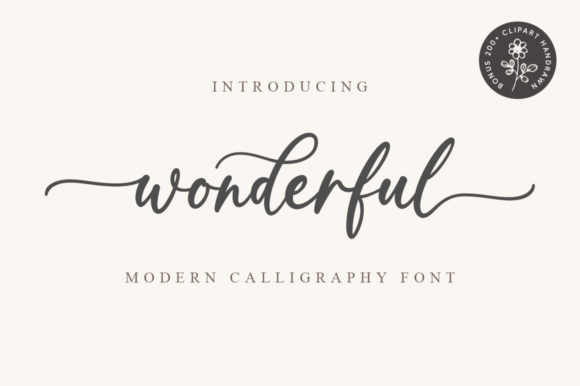 Wonderful Font Poster 1