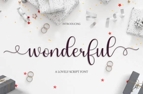 Wonderful Font Poster 1