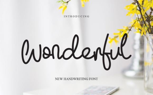Wonderful Font Wonderful Font Poster 1