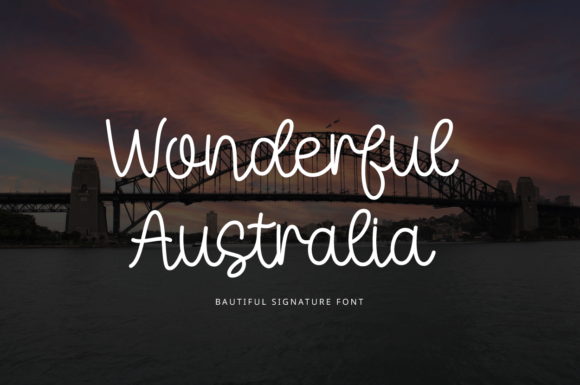 Wonderful Australia Font Poster 1