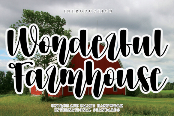 Wonderful Farmhouse Font Poster 1