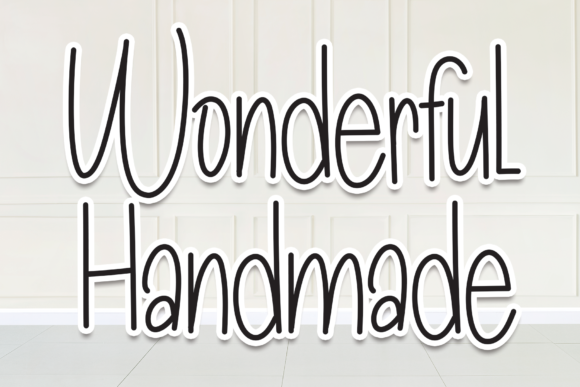 Wonderful Handmade Font Poster 1