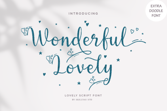 Wonderful Lovely Font Poster 1