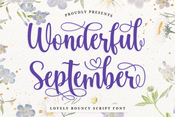 Wonderful September Font Poster 1