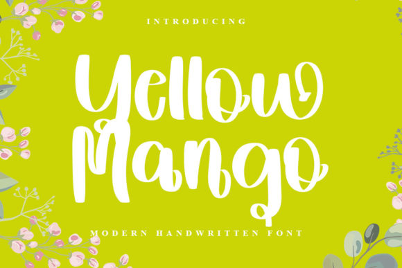 Yellow Mango Font Poster 1