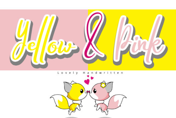 Yellow Pink Font