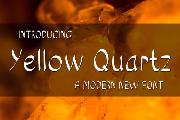 Yellow Quartz Font Poster 1