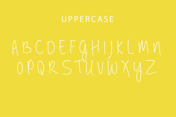 Yellow World Font Poster 8