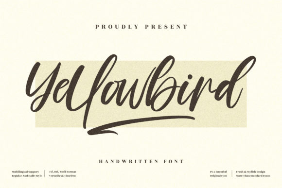 Yellowbird Font Poster 1