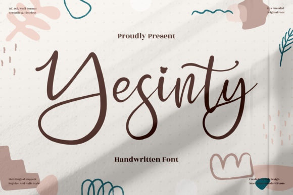 Yesinty Font Poster 1