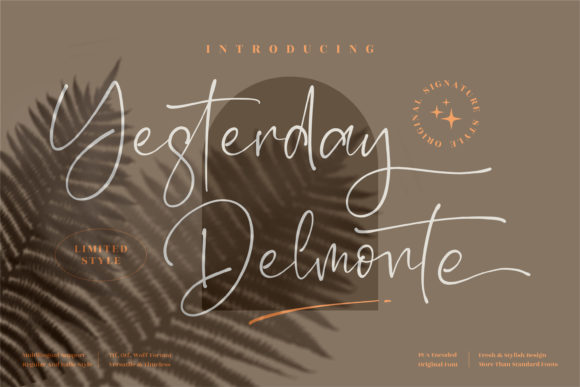 Yesterday Delmonte Font Poster 1