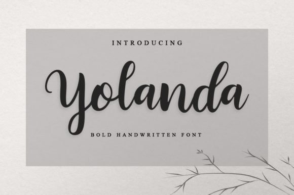 Yolanda Font Poster 1