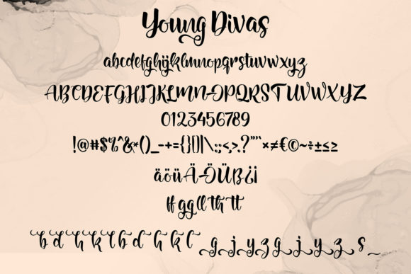 Young Divas Font Poster 5