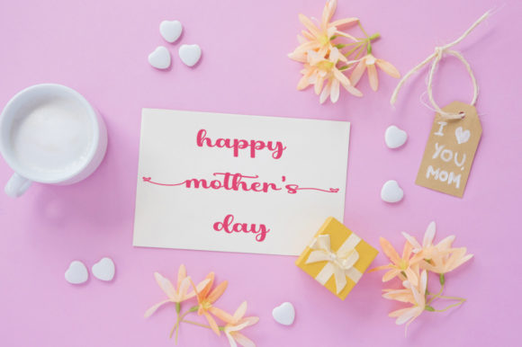 Young Mother Font Poster 4